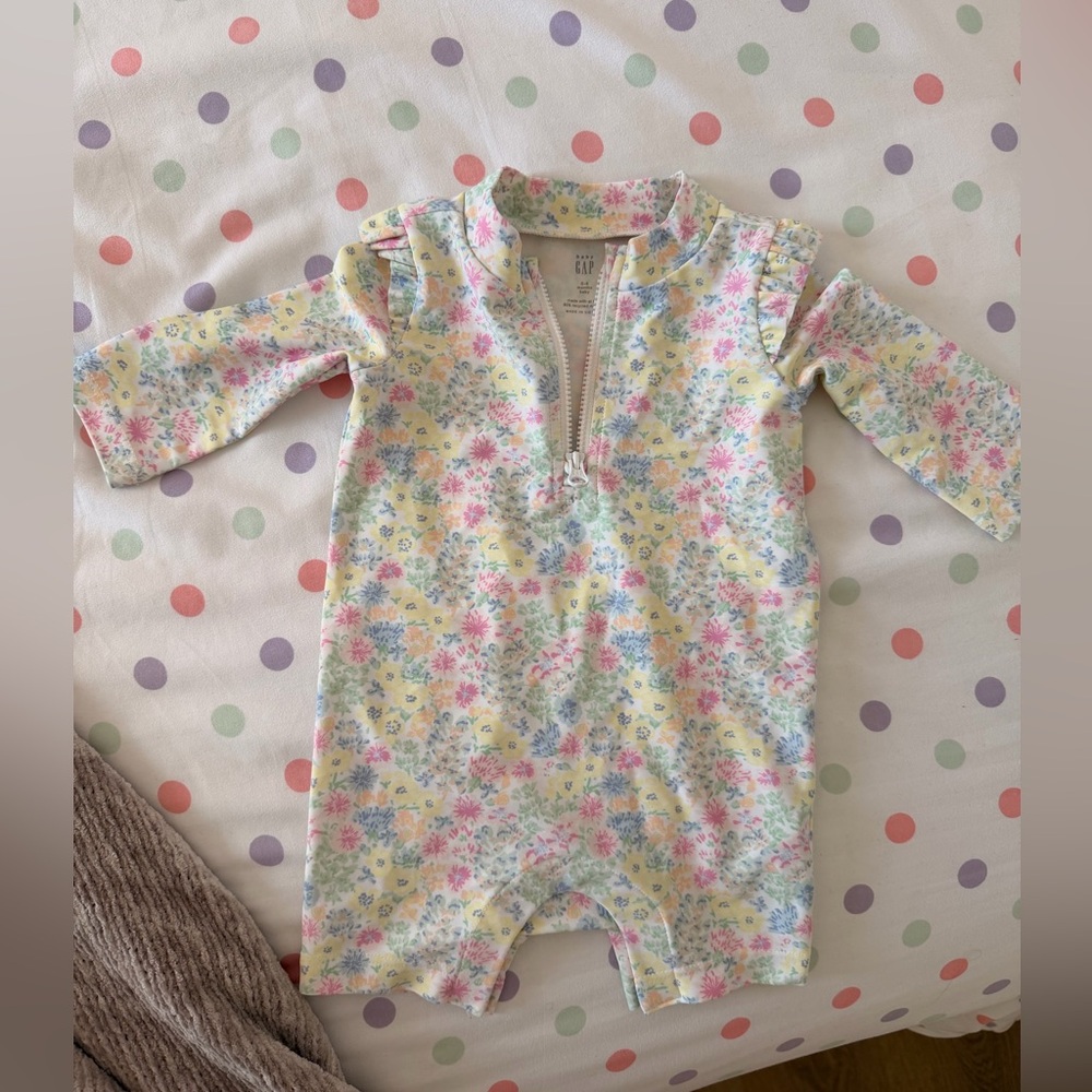 Baby Gap Zip up one piece swimsuit